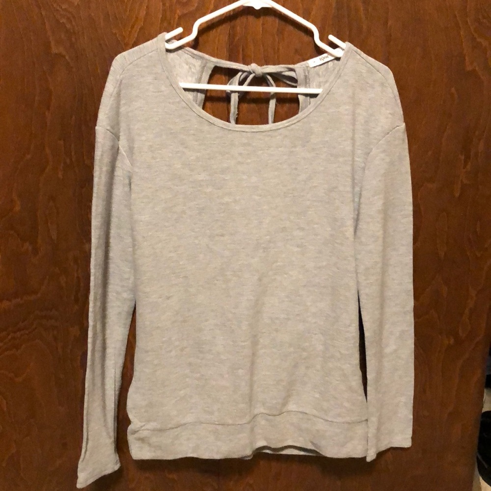 Tonic grey open back shirt